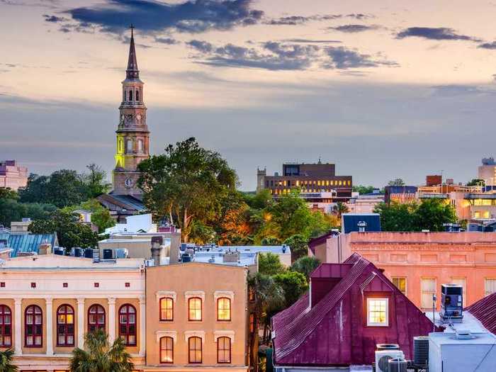 SOUTH CAROLINA: Colorful streets in downtown Charleston