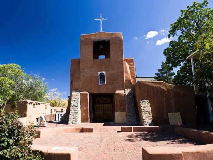 NEW MEXICO: San Miguel Mission in Santa Fe