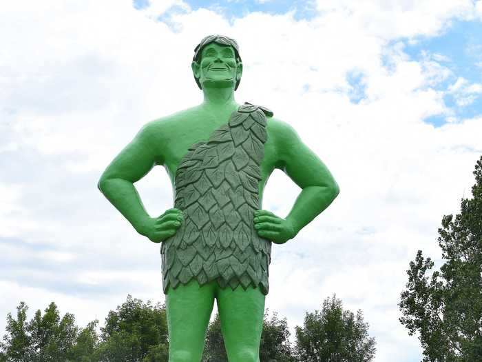 MINNESOTA: The Jolly Green Giant in Blue Earth