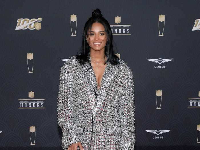 Ciara hit the red carpet wearing Balmain just days after announcing her third pregnancy.