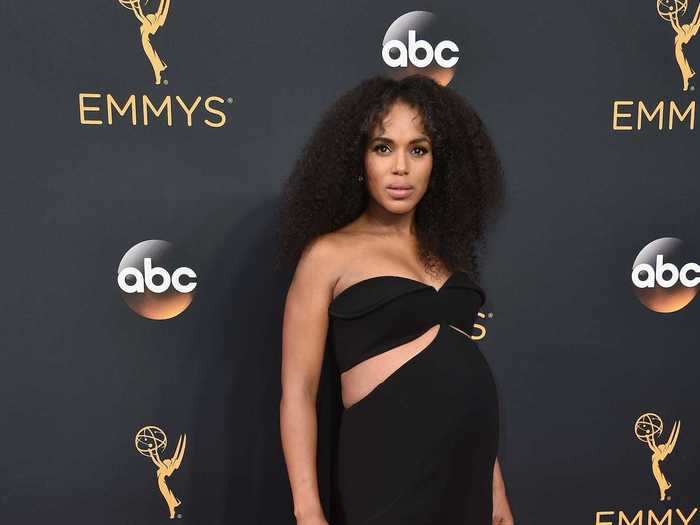 Kerry Washington experimented with cutouts at the 2016 Emmy Awards.