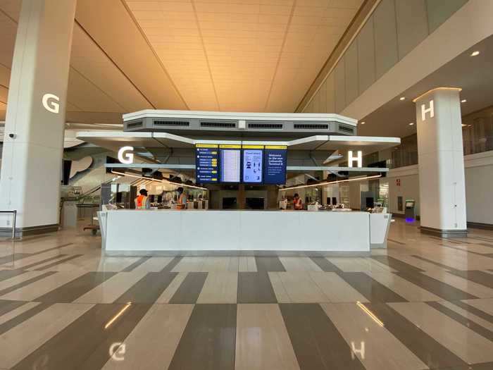 Only four airlines will use this terminal when it opens: American, United, Southwest, and Air Canada.