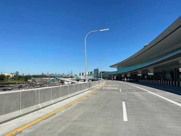 The four-story structure houses ticketing and check-in, baggage claim, and security screening, as well as a majority of the terminal