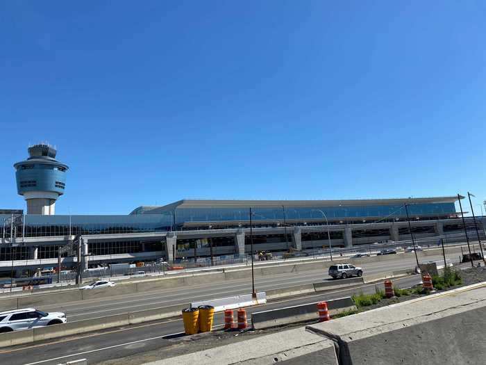 Just across the way, its replacement was being built. Welcome to the new LaGuardia.