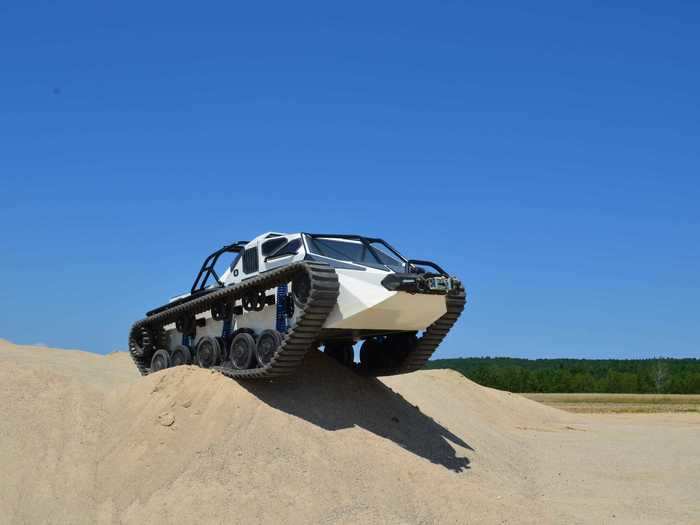 He also apparently has a swanky, blisteringly quick tank called the Ripsaw EV2.