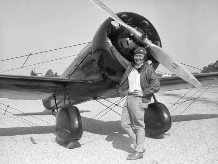 Florence Lowe "Pancho" Barnes was the first stunt pilot in Hollywood.