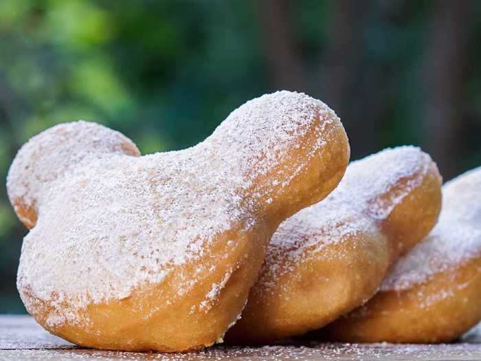 Both adults and children love Mickey-shaped beignets.