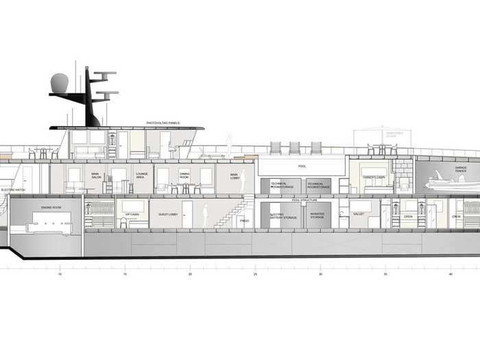 This cabin size allows it to have two balconies and a large lounge area.