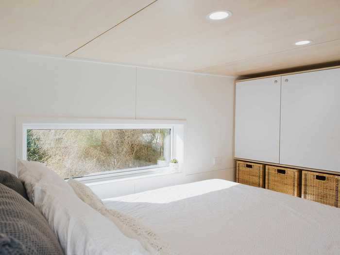 But for cloudy afternoons and nighttime, the home can be brightened up with its recessed lights.