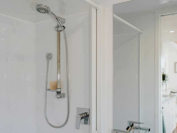 The shower comes with a shower dome that leaves the rest of the bathroom steam and mold-free, according to Showerdome.