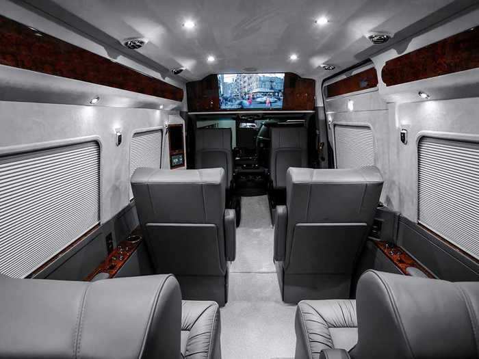 Plus, iPads mounted in the van allow passengers to control the home-theater system and monitor the vehicle