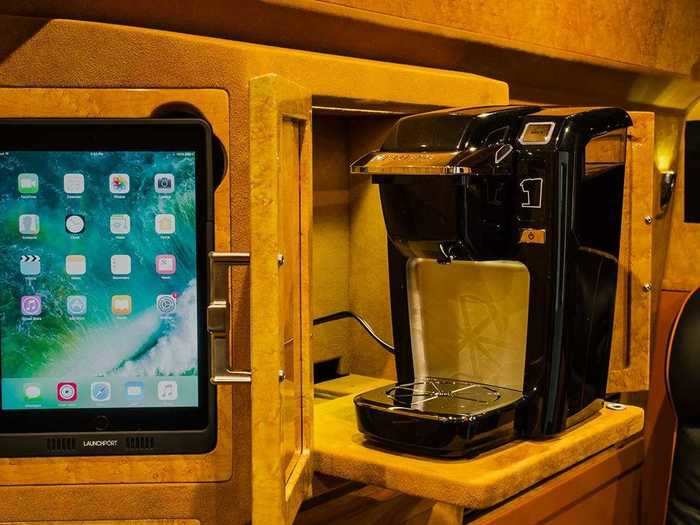 "Designed to replicate a five-star hotel experience," the Asgard also comes with an espresso machine ...