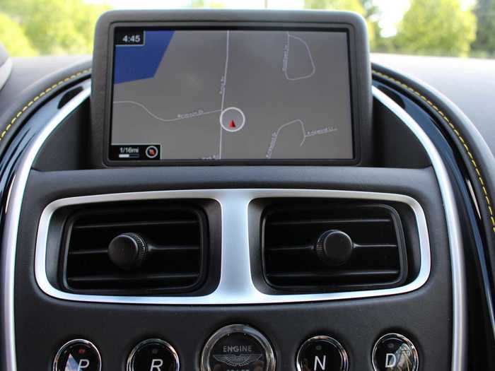 The infotainment system runs on an eight-inch central screen.