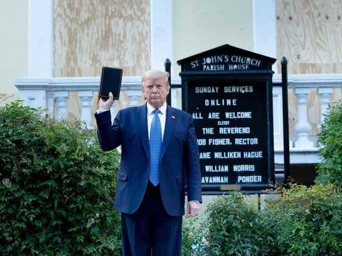 The president has also received criticism for his handling of nationwide protests about racism on US police forces. At a press conference in June, Trump threatened to deploy the military to end nationwide unrest. Meanwhile, a crowd of peaceful protesters was tear-gassed outside of the White House to make way for Trump to walk to a nearby church for a photo-op.