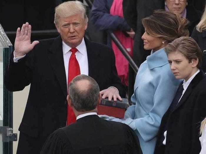 Taking his oath of office on January 20, 2017, Trump officially became the 45th President of the United States.