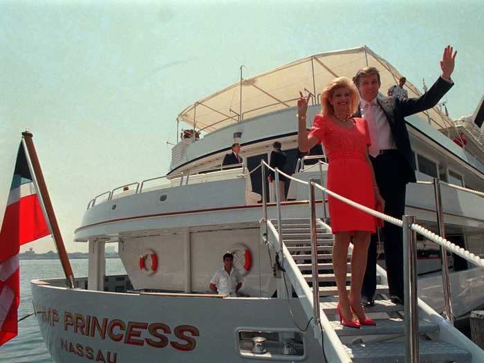 Trump loved showing off his wealth with lavish spending, and once paid the sultan of Brunei $30 million for a nearly 300-foot yacht.