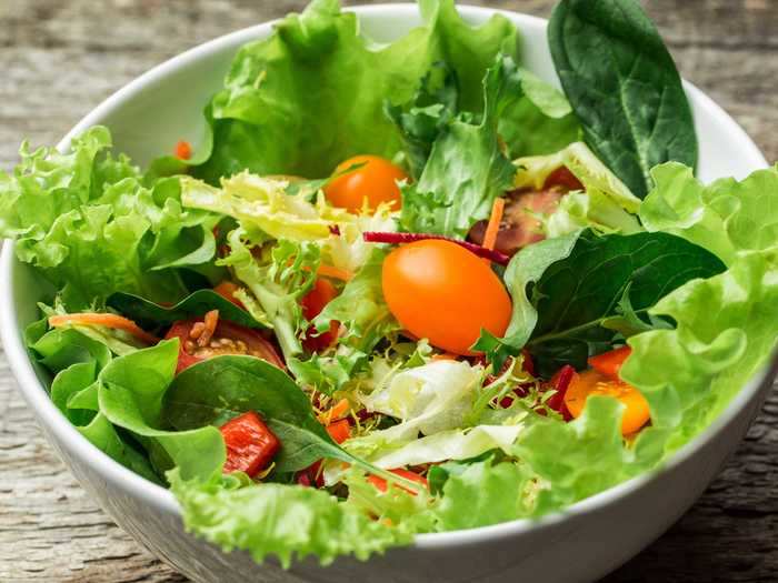 Mesclun-based salads are more likely to be slimy.