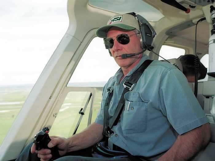 Harrison Ford volunteers as a search-and-rescue pilot, and has saved quite a few people that way.