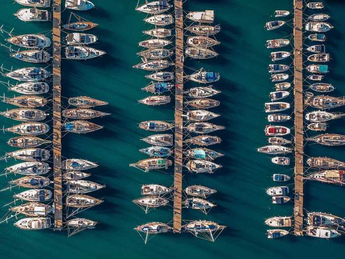 "Boats on marina" by Alexey Nikitin