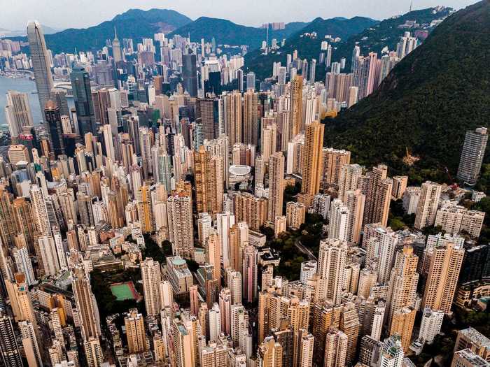 "Aerial in Hong Kong" by Jacky Woo