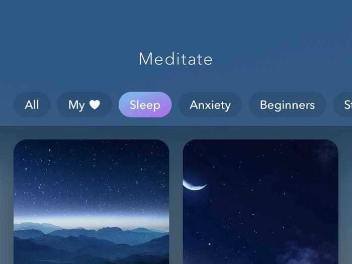 Calm also offers sleep-themed guided meditations, which further assist in preparing my mind for bed.