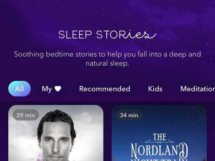 I can even have Matthew McConaughey tell me a bedtime story, which is something different, to say the least.