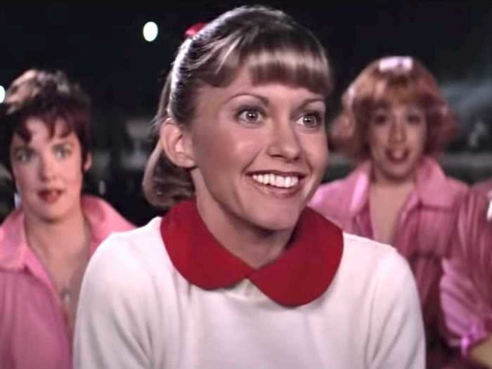 Olivia Newton-John portrayed Sandy, an innocent girl who never smoked a cigarette and didn