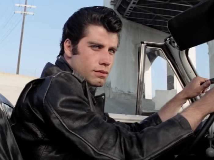 John Travolta starred as Danny Zuko, leader of the greaser group known as the T-Birds.