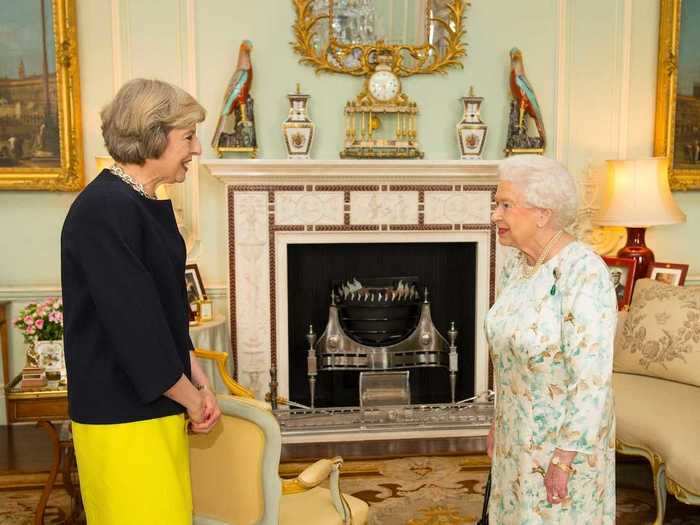 Our current Queen has her own sitting room, which she uses both privately and for welcoming important guests to the palace.