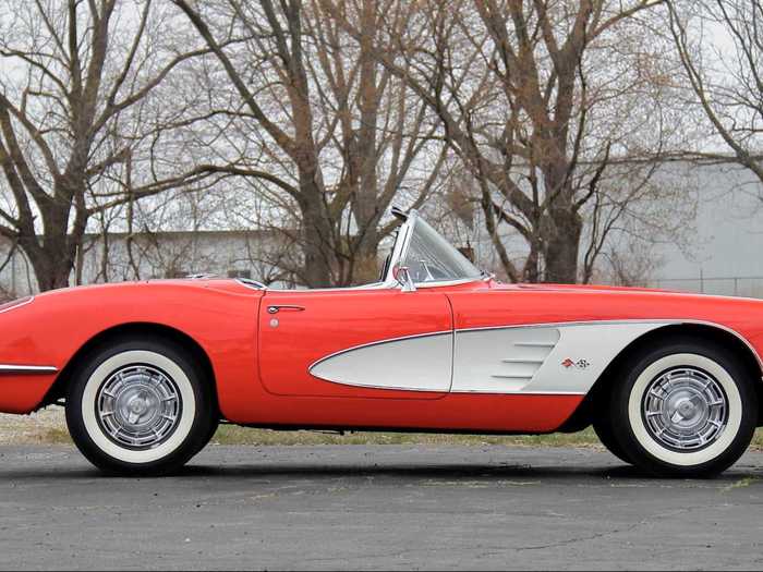 The collection up for sale also includes a host of less unique but still desirable classics, like a 1959 Corvette ...