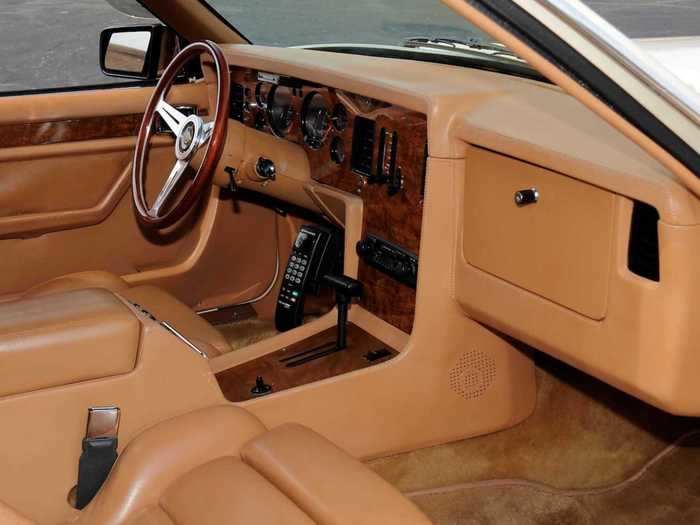 Inside, however, the Golden Spirit is pure 1980s — brown, brown, more brown, and a car phone.