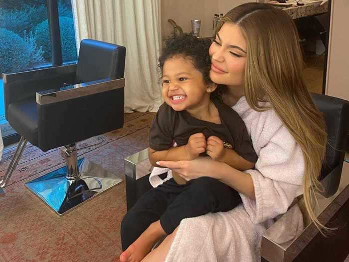 Kylie Jenner gave her daughter Stormi Webster a diamond ring for her first Christmas.