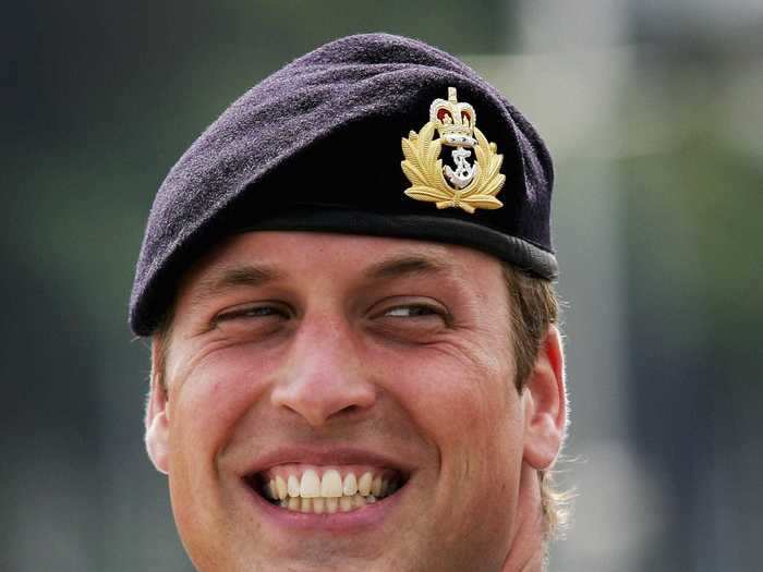 Prince William also spent time training with the Royal Navy at Britannia Royal Naval College in June 2008.