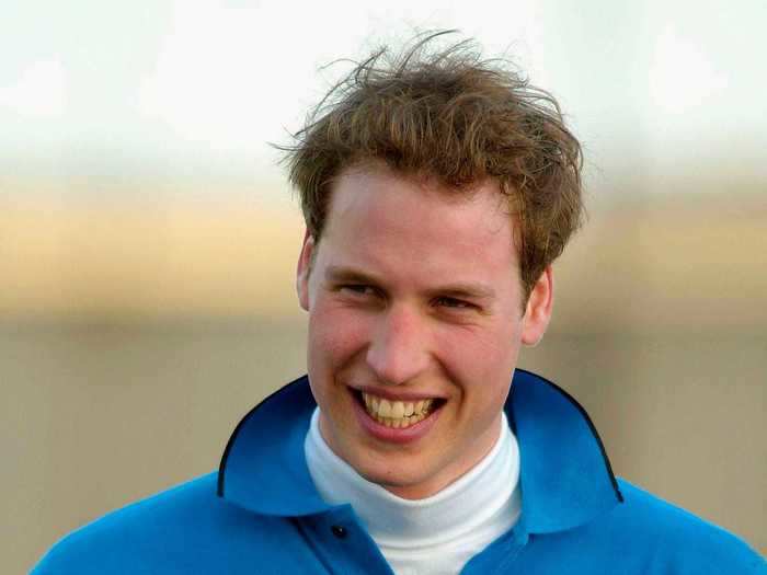 That same month, while playing in a charity polo match, Prince William looked dapper in a blue striped rugby shirt and a white turtleneck.