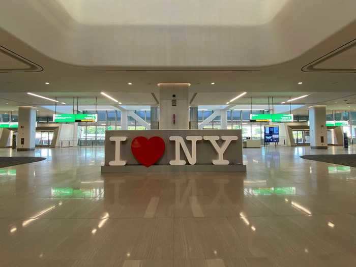 14. "I Heart New York:" The terminal is unmistakably and unabashedly indicative of New York.