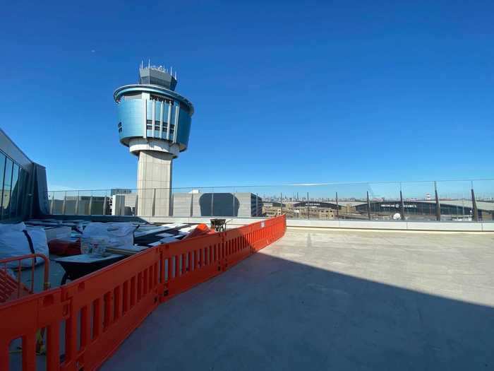 9. An outdoor restaurant: This outdoor patio will soon become a seating area for one of the terminal