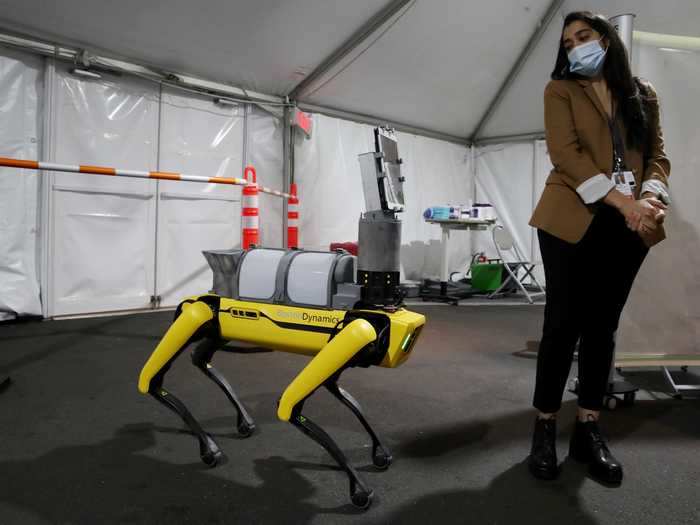Boston Dynamics said that for every shift completed by a robot, at least one healthcare worker can decrease their exposure to coronavirus.