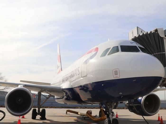 In New York, passengers on British Airways