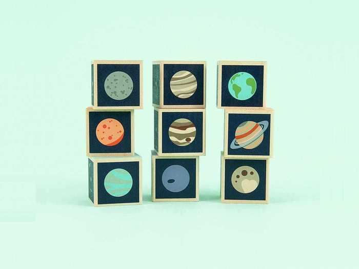 A set of planet-themed blocks