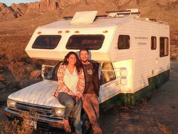 Danielle Boucek and Tommy Krawczewicz live in a 126-square-foot RV.