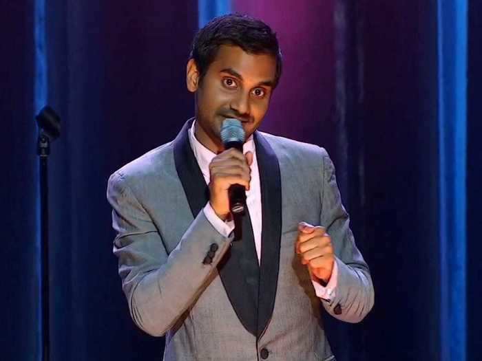 Aziz Ansari handed out flyers in Times Square to earn stage time.