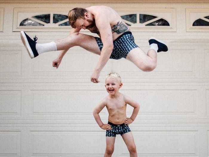 Matching father and son underwear