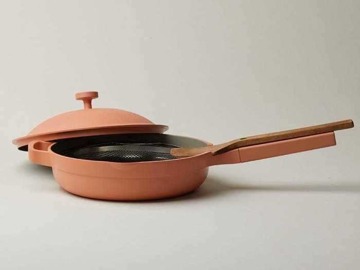 A ceramic nonstick pan you can use to cook everything