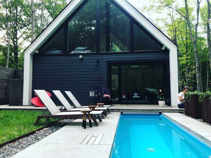 Upstate cabin and heated pool in Rhinebeck, New York, $340