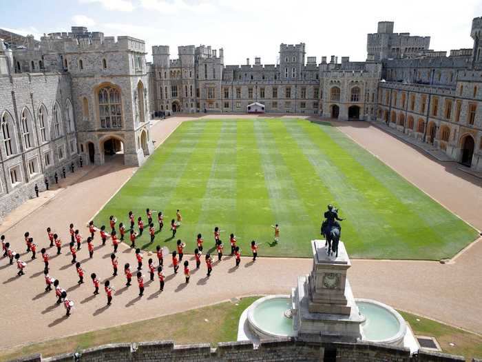 The event took place at Windsor Castle, and unlike in previous years, there was understandably no audience permitted.