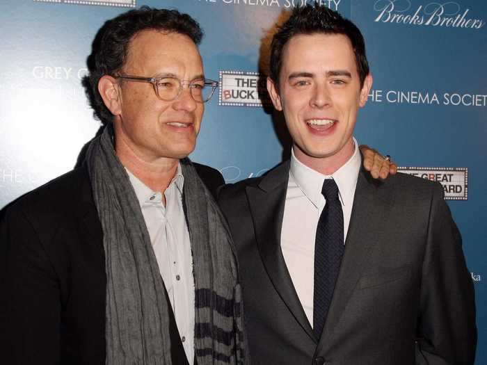 Tom and Colin Hanks played father and son on screen in "The Great Buck Howard."