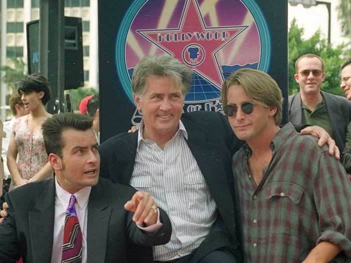 Charlie and Martin Sheen both starred in "Cadence" and "Wall Street."