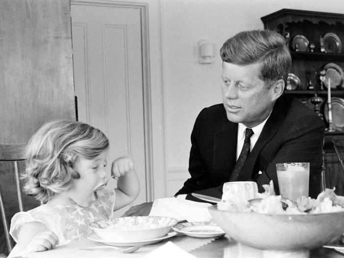 John F. Kennedy and his wife, Jackie, had three children: Caroline, John Jr., and Patrick.