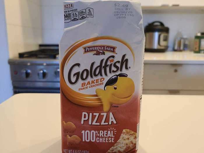 Pizza is great, and Goldfish are great, so pizza Goldfish should be amazing.