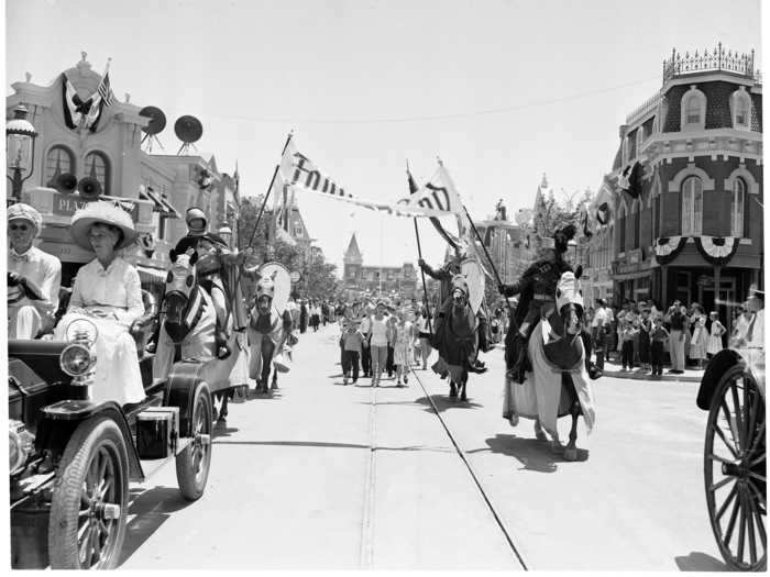 THEN: Disneyland first opened its doors in Anaheim, California, on July 17, 1955, to an estimated, 28,154 people — far more than anticipated.